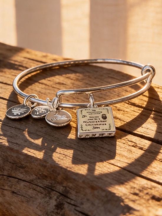 Alex and Ani Jewelry - Nutcracker Christmas Silver Tone Charm Bangle by Alex and Ani